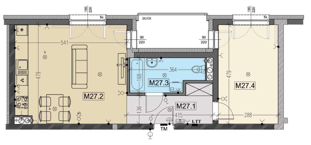 Rzut mieszkania: 27