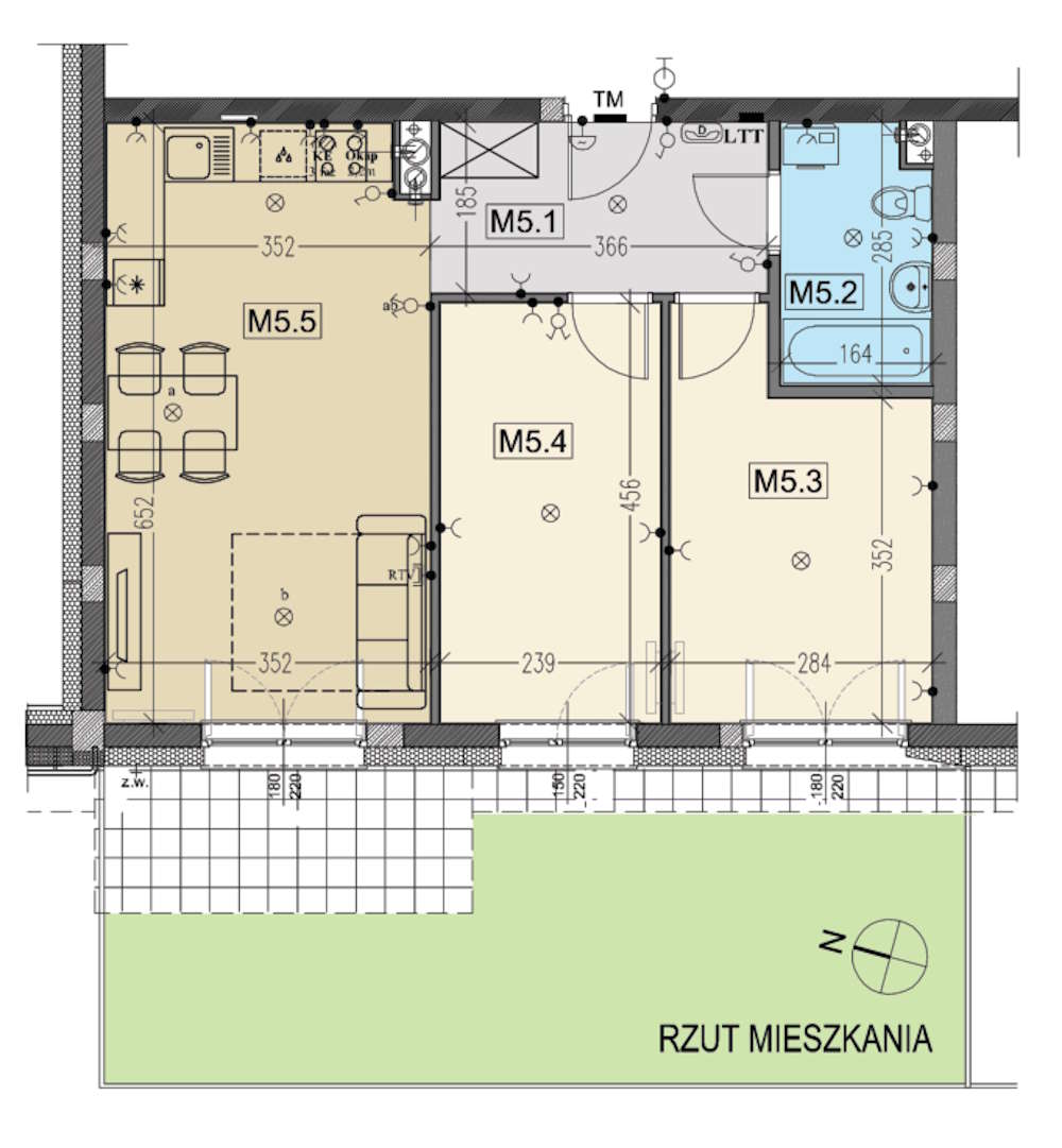 Rzut mieszkania: 5