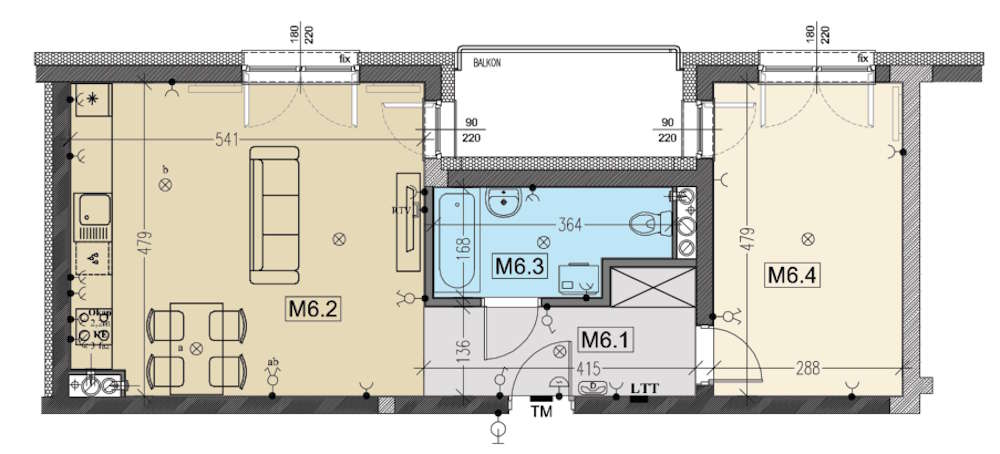 Rzut mieszkania: 6